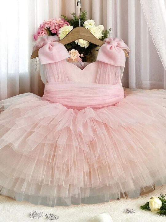 Kinderkleid Ärmellos Pink