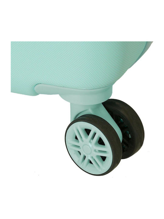 Disney Children's Cabin Travel Suitcase Hard Light Blue with 4 Wheels Height 55cm