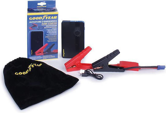 Goodyear Portable Car and Motorcycle Battery Jump Starter 8000mAh with Power Bank USB Flashlight 12V