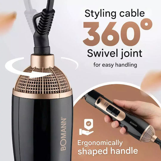 Bomann Electric Brush with Air for Curls 800W