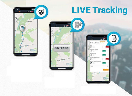 Gps Car Locator Universal Tracker Live Tracking Geo-fencing Direct Connection La Bateria 9-36 V Alarm de Mișcare Avertizare pentru Depășirea Vitezei Avertizare pentru Interruperea Alimentării