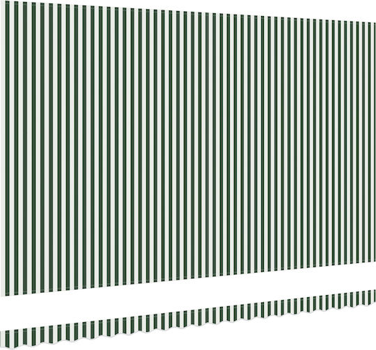 vidaXL Awning fabric Green 3.5x5m