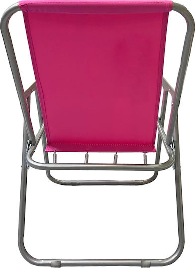 Mega Bazaar Stühlchen Strand Rosa 52x46x37cm.