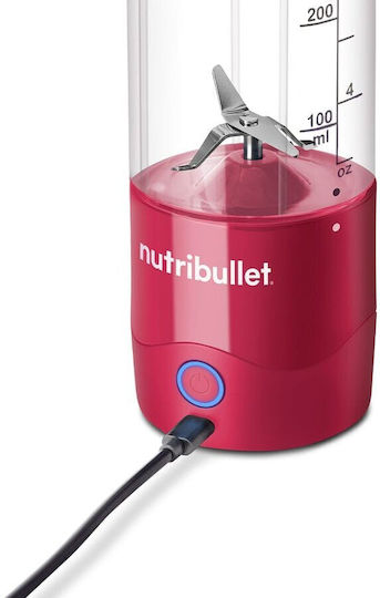 NutriBullet Μπλέντερ με Κανάτα Tritan 475 ml 7.4V Magenta NBP003MA
