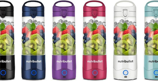 NutriBullet Μπλέντερ με Κανάτα Tritan 475 ml 7.4V Magenta NBP003MA