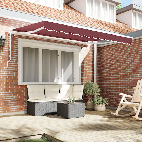 vidaXL Платнище за сенник Бордо 2.5x2m