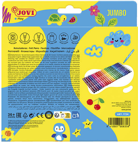 Jovi Zeichenmarker 5.8mm Dicke Set 12Stück