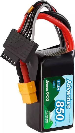 Gens Ace Adventure Μπαταρία Li-Po 14.8V 850mAh 60C 4S XT60 για Τηλεκατευθυνόμενο