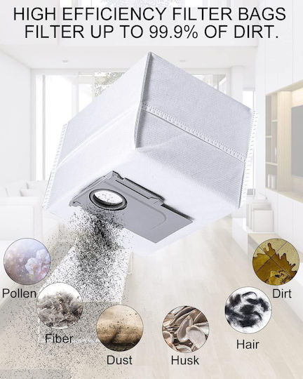 Robot Vacuum Cleaners Parts & Accessories Bags 12 Pieces for Roborock Vacuum