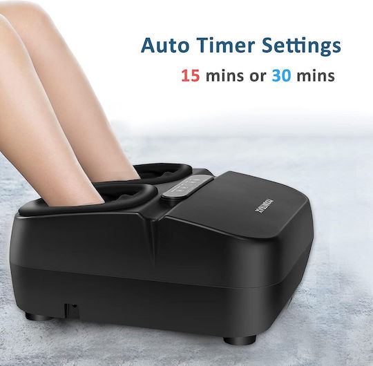Masatoare Shiatsu Pentru Picioare Funcție De Încălzire Role Cu Presiune Aer Control De La Distanță Panou Tactil Timer Automat Mountrax