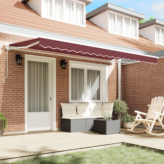 vidaXL Платнище за сенник Бордо 2x4m