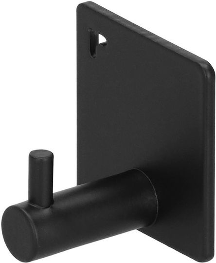 Cârlig de Baie Simplu cu șuruburi ​4.5x4.5cm Negru