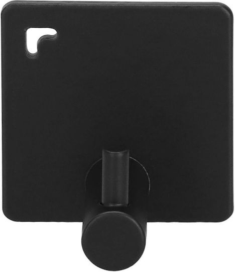 Cârlig de Baie Simplu cu șuruburi ​4.5x4.5cm Negru