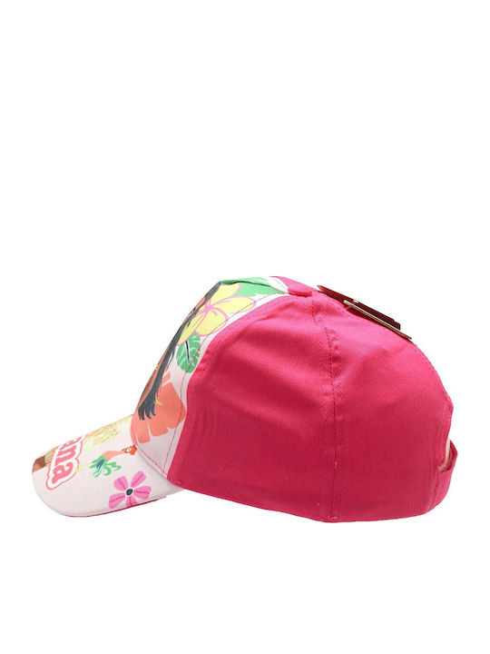 Disney Kids' Hat Jockey Fabric Vaiana Fuchsia