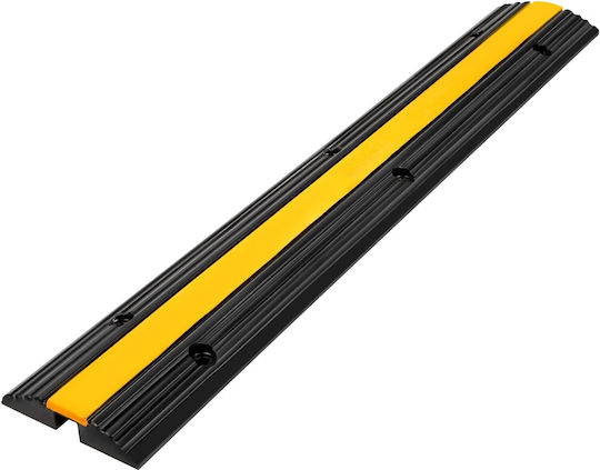 Set 4 Rampe De Protecție Pentru Cablu 1 Canal Din Cauciuc 102 X 15 X 3 Cm Capacitate 8 Tone Design Modular Parcări De Casă Garaje Depozite Negre