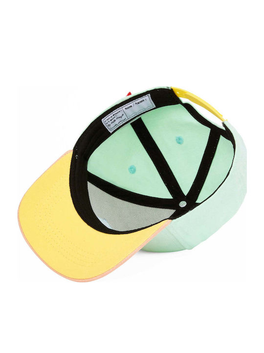 Hello Hossy Kids' Hat Jockey Fabric Turquoise