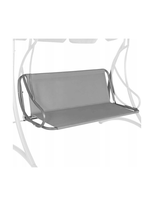 Perna Swing Cushion Pentru Grădină Cu Spătar Din Pânză Gri Deschis 100x130cm