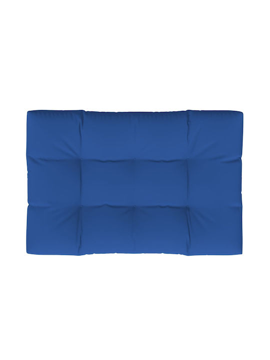 vidaXL Възглавница за пейка палета синьо руая 80x120см