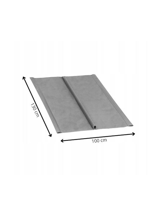 Perna Swing Cushion Pentru Grădină Cu Spătar Din Pânză Gri Deschis 100x130cm