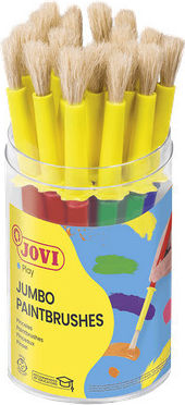 Jovi Jumbo Borstenpinsel aus Schweineborsten 3+ Kunststoffbox Schule 20 Stück