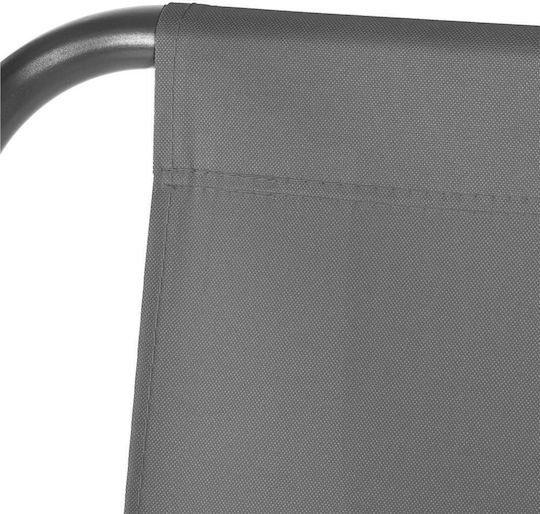 Perna Swing Cushion De Grădină Cu Spătar Din Pânză Gri 90x110cm