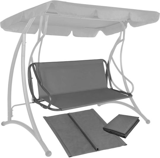 Perna Swing Cushion De Grădină Cu Spătar Din Pânză Gri 90x110cm