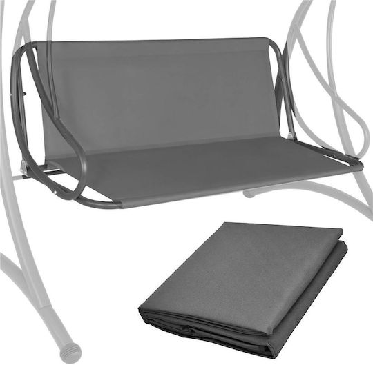 Perna Swing Cushion De Grădină Cu Spătar Din Pânză Gri 90x110cm