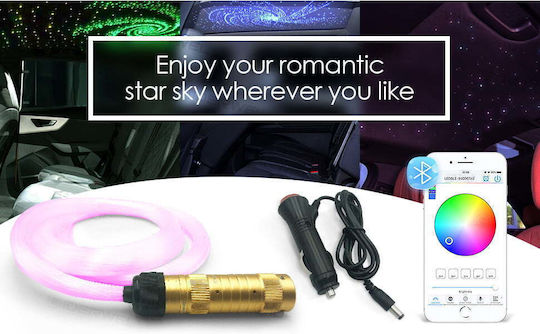 Rgbw Starry Ceiling Fiber Optic Kit Smart 200 Strands 2 Meters 0.75mm Bluetooth Control App 16 Million Colors Timer Function Music Mode Rgbw Starry Ceiling Fiber Optic Kit Smart 200 Strands 2 Meters 0.75mm Bluetooth Control App 16 Million Colors Timer Function Music Mode