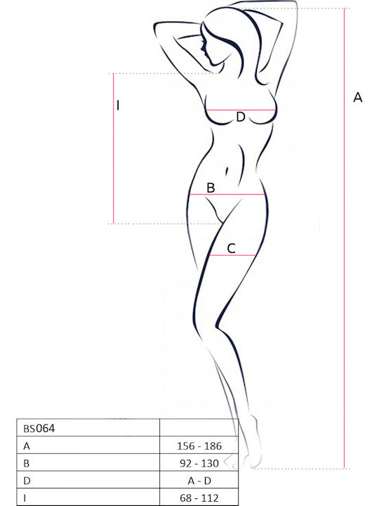 Passion BS064 Sexy Bodysuit White