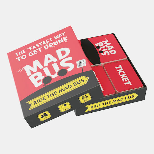 Парти игра за пиене Madbus Fun 18+ Настолна игра