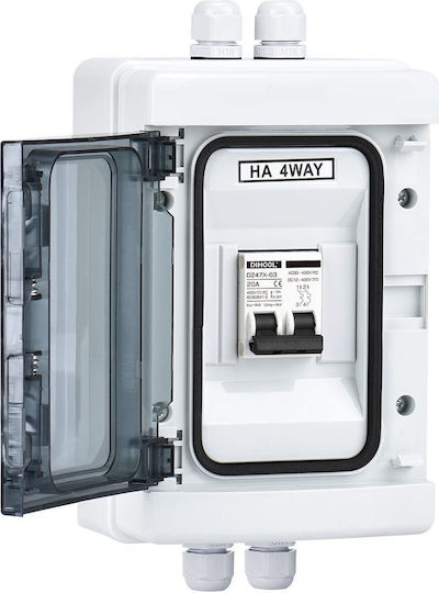 Comutator Automat pentru Sistem Fotovoltaic 20a Dc 12v-dc400v Ac 90v-400v 2 Poli Ip65 Cutie de Siguranțe Waterproof