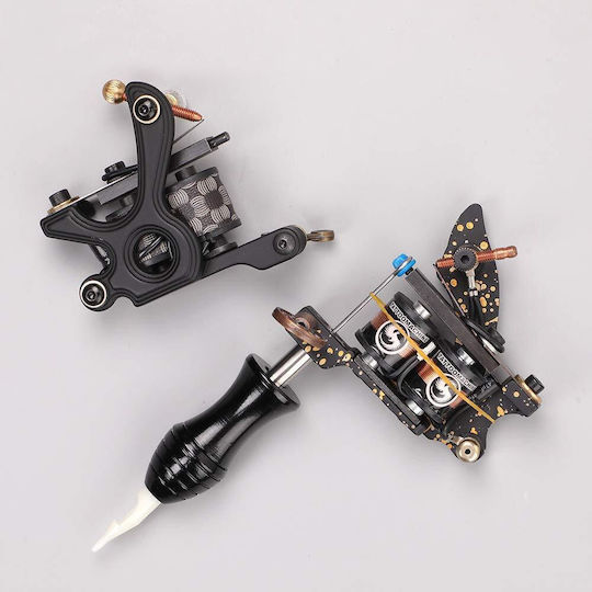 Set Mașini de Tattoo Pro 2 Surse de Alimentare 20 Ace de Tattoo 7 Sticle de Vopsea Kit Accesorii Mașini de Tattoo Hawink Tk-hw2005