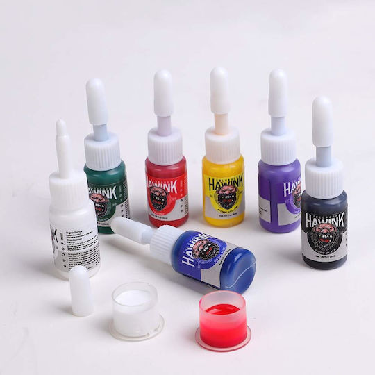 Set Mașini de Tattoo Pro 2 Surse de Alimentare 20 Ace de Tattoo 7 Sticle de Vopsea Kit Accesorii Mașini de Tattoo Hawink Tk-hw2005