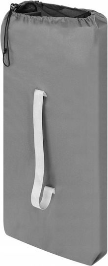 Folding Guest Bed Campaign Single Gray 190x70x37cm