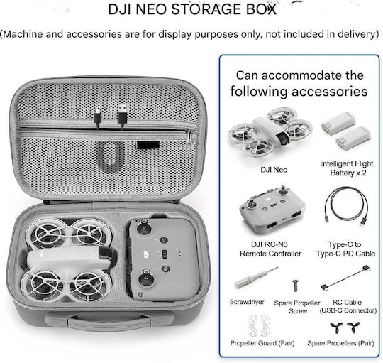 Geantă de transport Gri pentru DJI Neo & Controler RC-N3 29x9x20cm