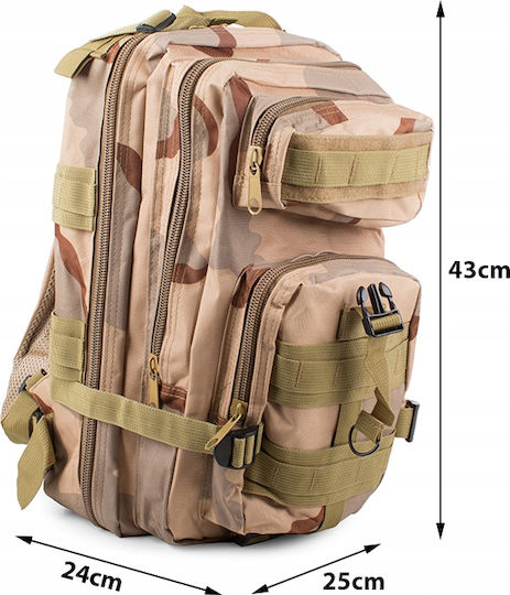 Rucsac Camuflaj Tactic Cracos 43x25x24 Cm Militar Maro Pentru Drumeții Outdoor Cu Mai Multe Compartimente