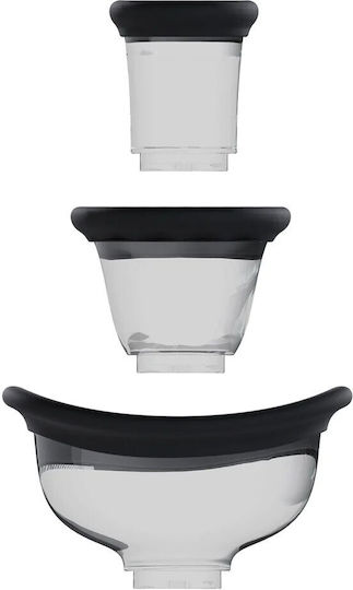 Dazzling Rechargeable Vulva Breast Pump Black