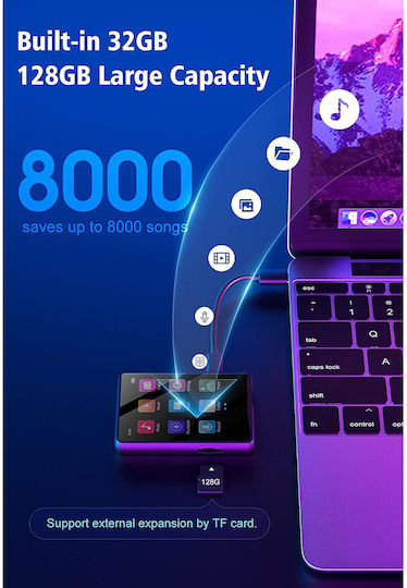 MP3 Player (32GB) με Οθόνη 2.4" X001DIDQHZ