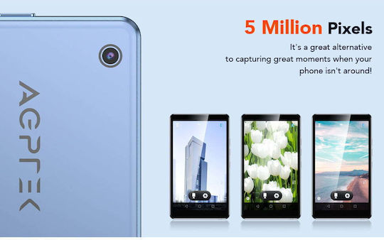 MP4-Spieler (16GB) mit Bildschirm 4" Blau X001NU5PVD