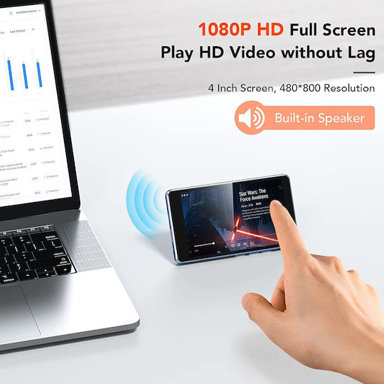 MP4-Spieler (16GB) mit Bildschirm 4" Blau X001NU5PVD