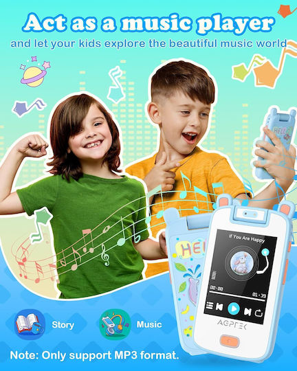 MP3 Player (32GB) με Οθόνη Αφής 2.8" Μπλε X001UL9XJF