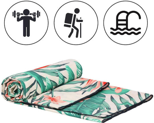 Husă De Transport Pentru Prosoape De Plajă Cu Uscare Rapidă 90x180cm Model Floral