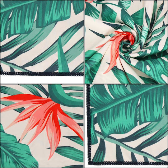 Husă De Transport Pentru Prosoape De Plajă Cu Uscare Rapidă 90x180cm Model Floral