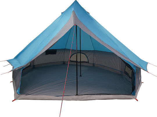 vidaXL Summer Camping Tent Teepee Blue for 8 People 400x346x250cm