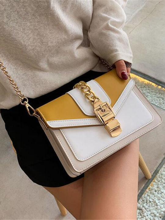 Geantă de damă Crossbody Galbenă