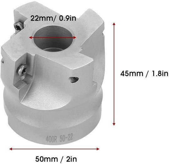 Capacul Arzătorului pentru Freză de 50 Mm 10 Inserții Carbid Releasabile Apmt1604 Pentru Mașini CNC Și Gaură Verticală Multifuncțională