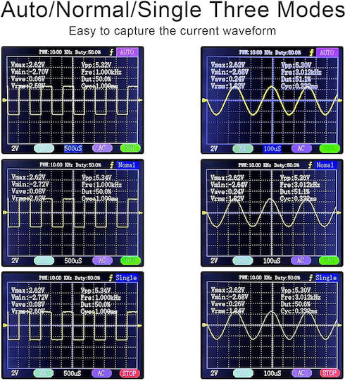 Osciloscop Digital Ecran de 2.4 Inch 1 Canal Analog Bandwidth 0 200 Khz Quimat Dso138