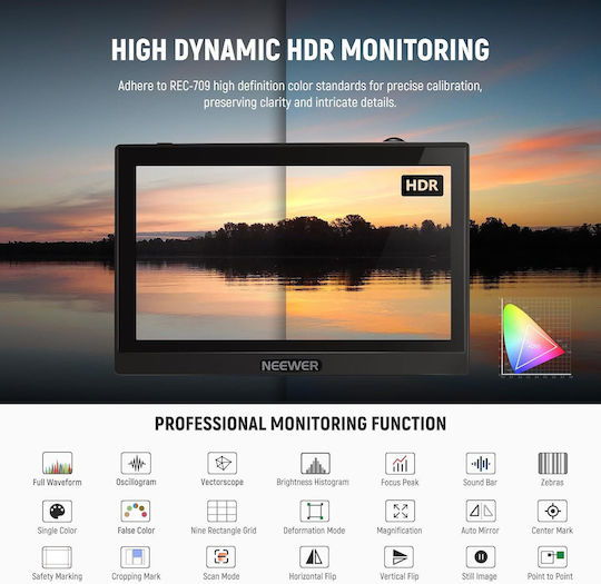Field Monitor B0CGT95GN6 5.5" Touchscreen IPS Full HD