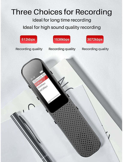 Voice Recorder Digital X001GX5CSN με Eσωτερική Μνήμη 64GB