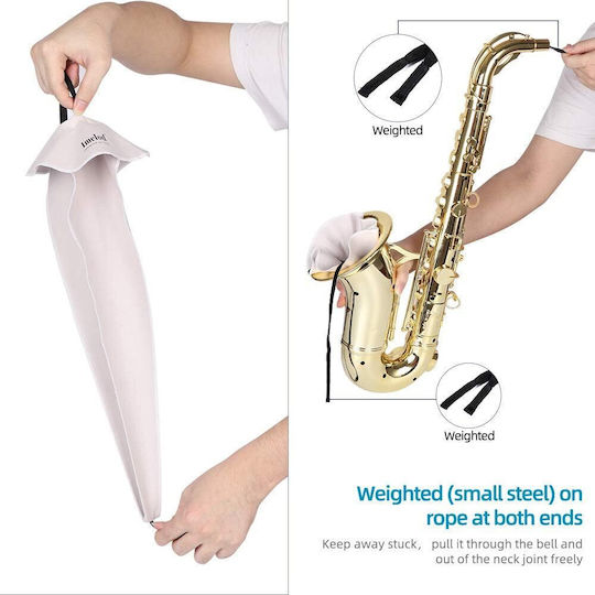 Set de Instrumente de Reparații pentru Curățarea Saxofonului 4 X Cârlige 2 X Perii pentru Paletă 2 X Perii pentru Gura Țară Tenor Alto Clarinete Alte Instrumente de Vânt Geantă de Depozitare și Transport